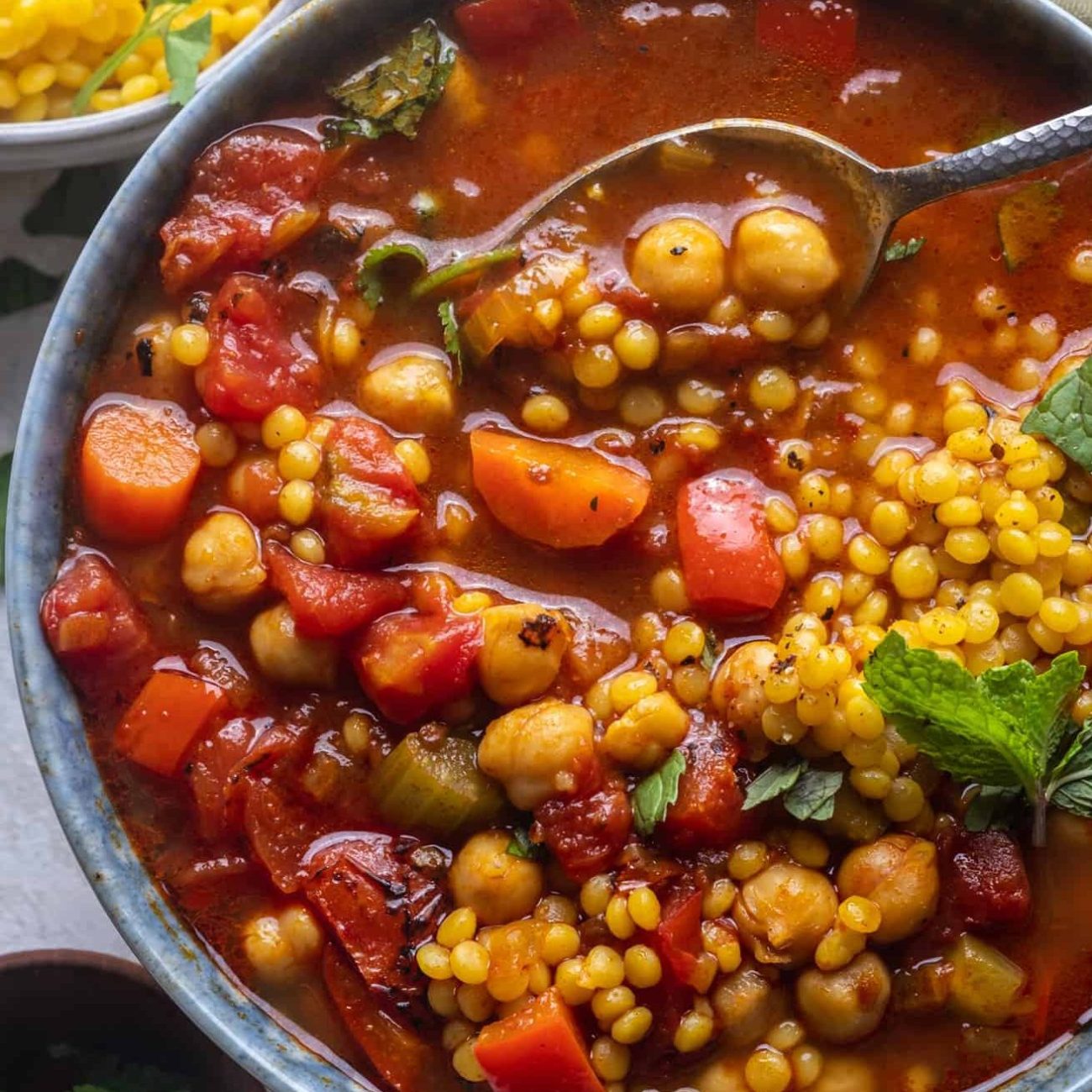 Authentic Tunisian Chickpea and Garlic Soup Recipe