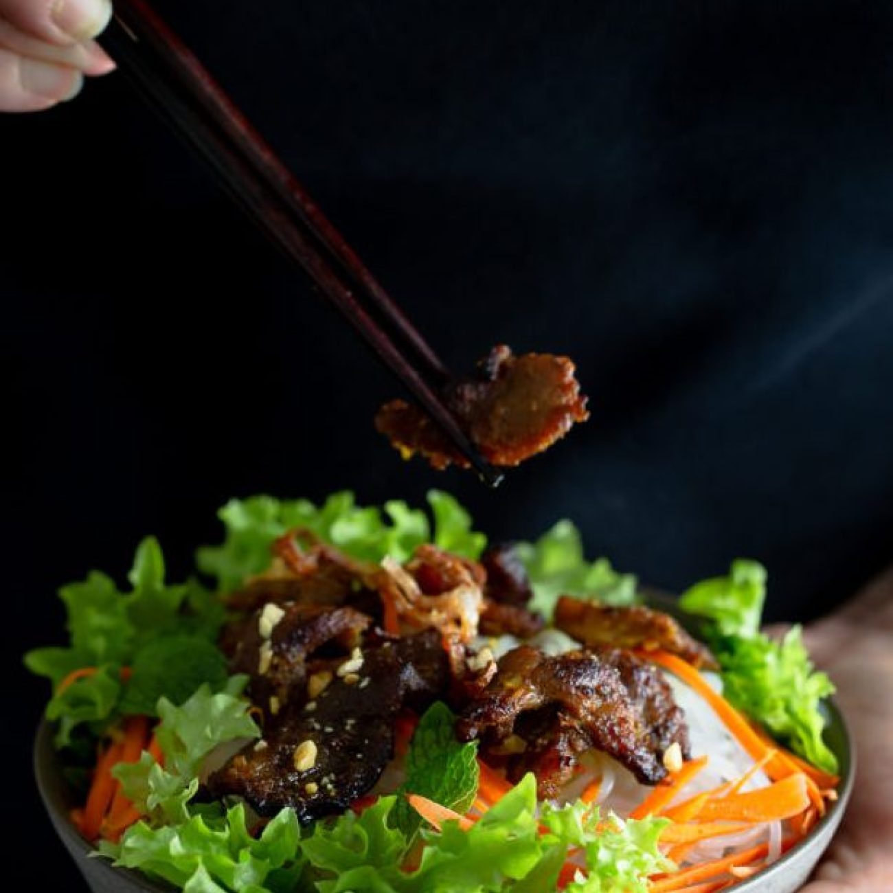 Authentic Vietnamese Grilled Pork in Lettuce Wraps