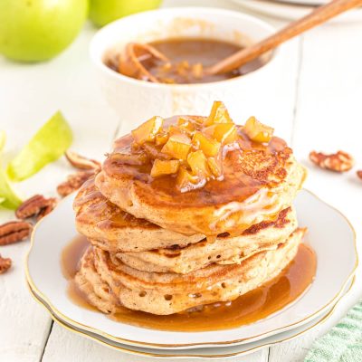 Autumn Apple Pancakes With Walnut Caramel