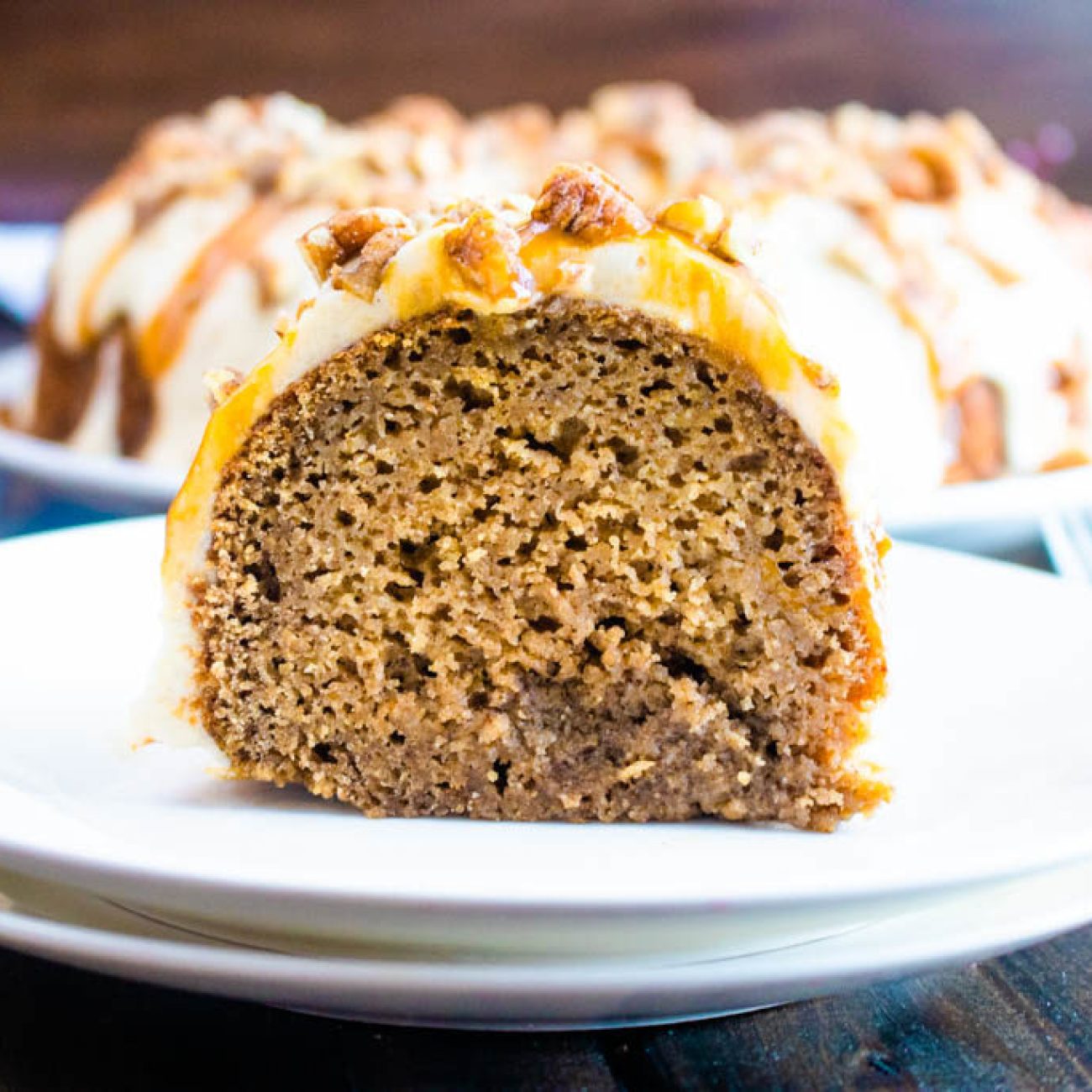 Autumn Spice Pound Cake W/ Pomegranate