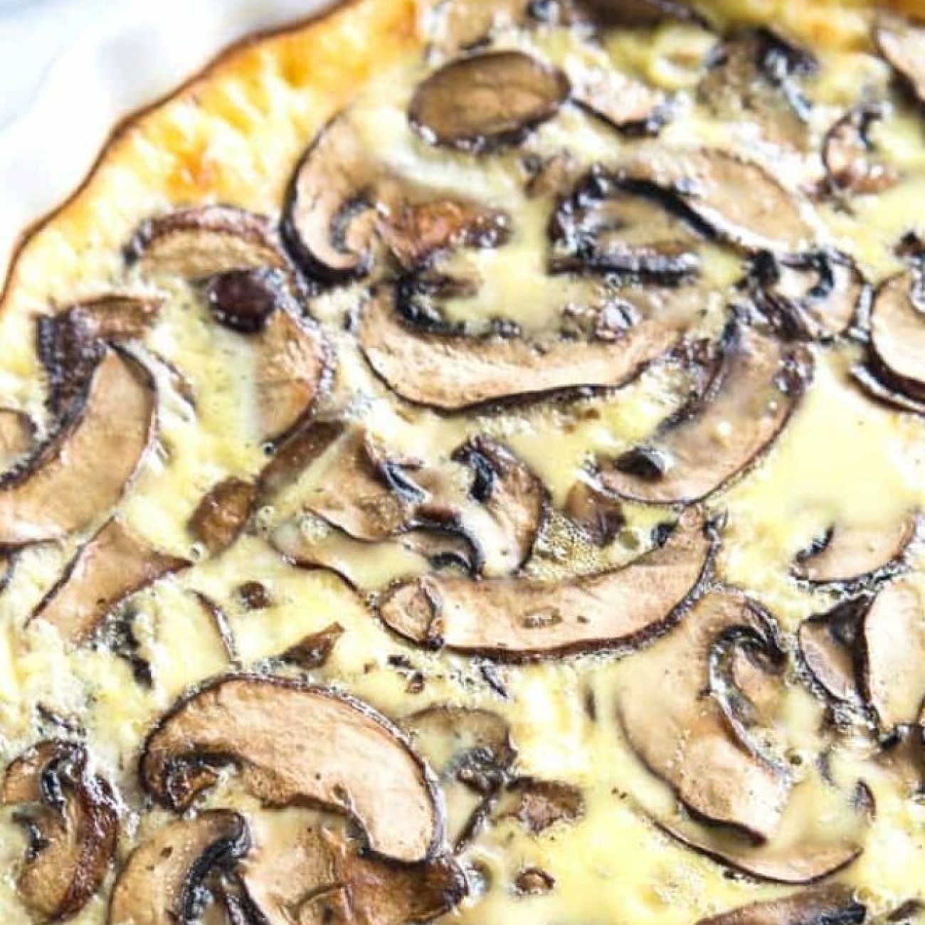 Avocado And Mushroom Quiche