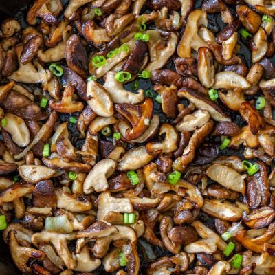 Baby Shiitake Mushrooms With Parmesan And