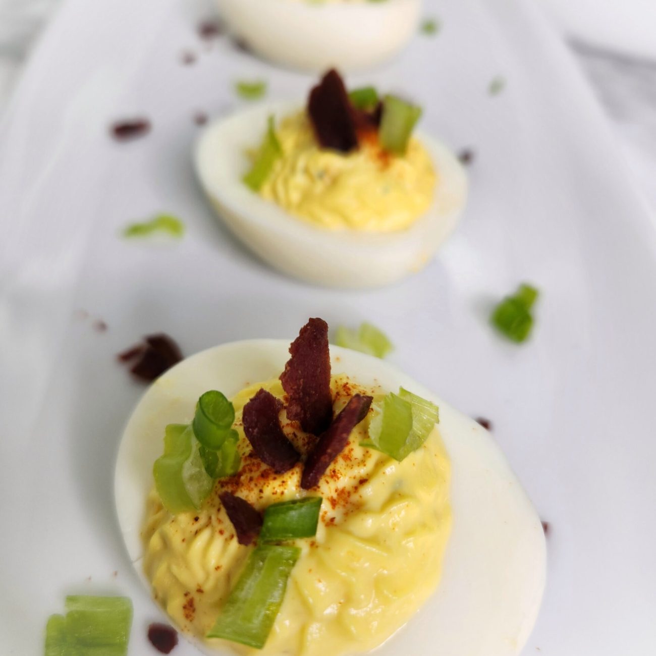 Bacon Cheddar Deviled Eggs