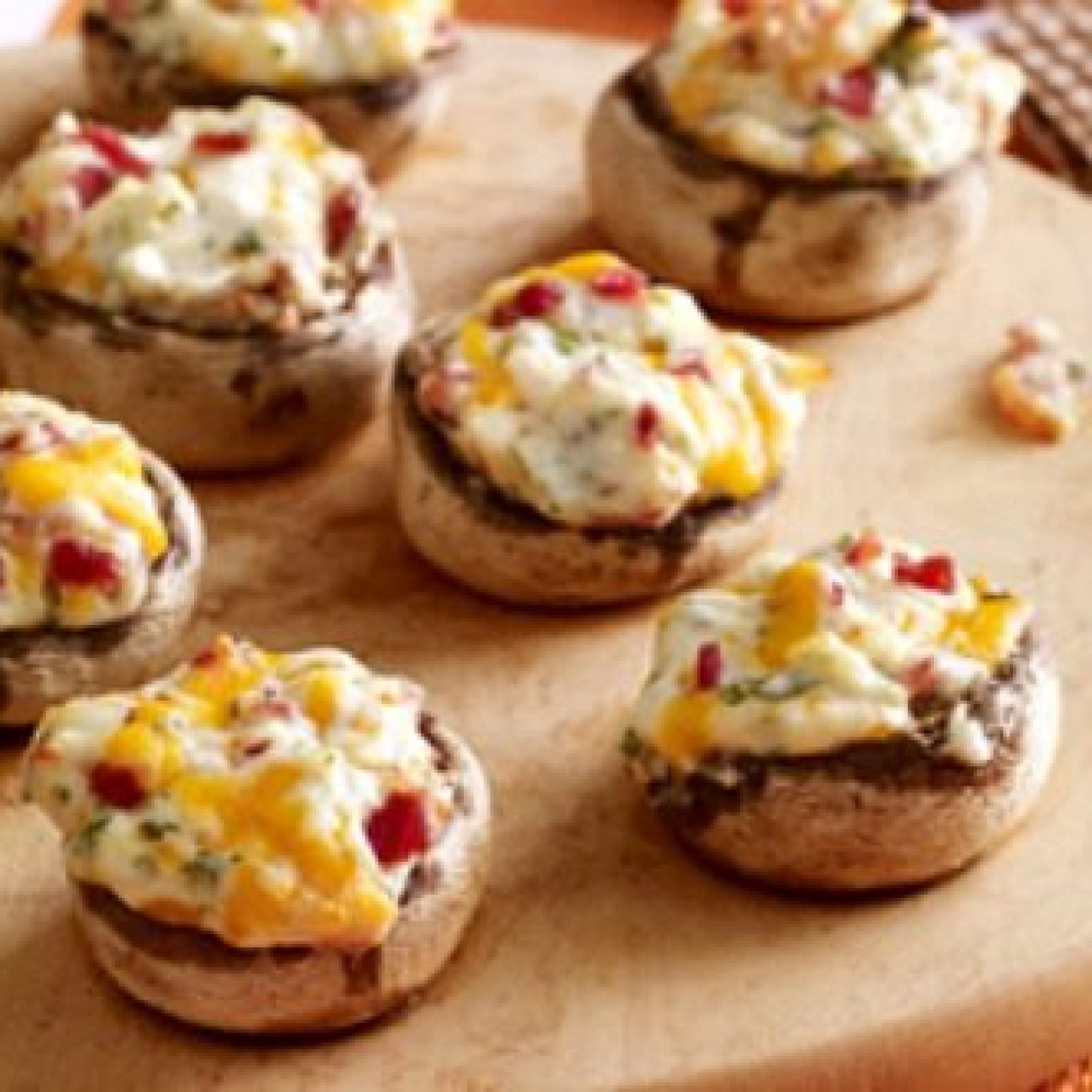 Bacon Cream Cheese Stuffed Mushrooms