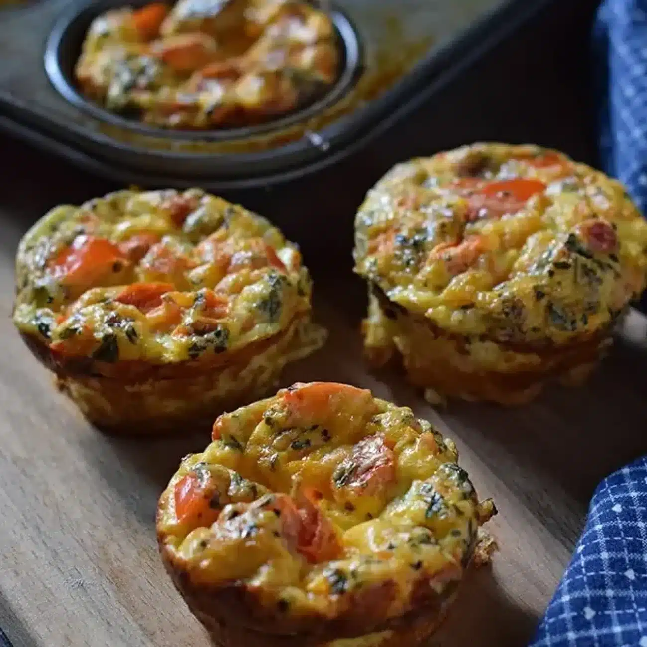 Bacon Lattice Tomato Muffins #Rsc