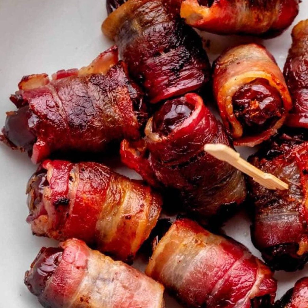 Bacon Wrapped Dates Stuffed With Almonds