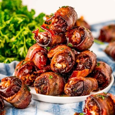 Bacon Wrapped Dates With Pecans