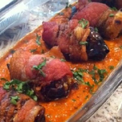 Bacon-Wrapped Madjool Dates W/Manchego