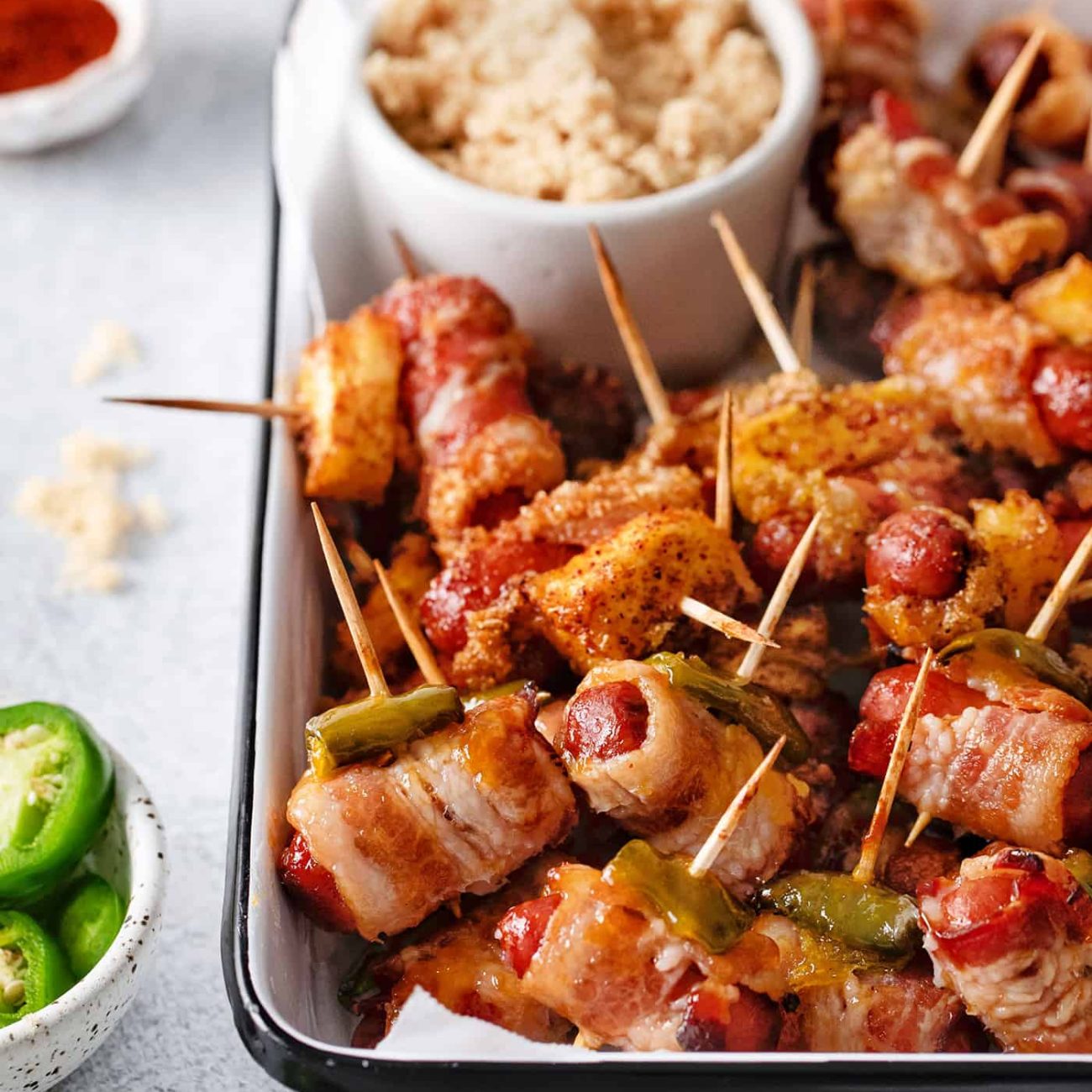 Bacon Wrapped Smokies