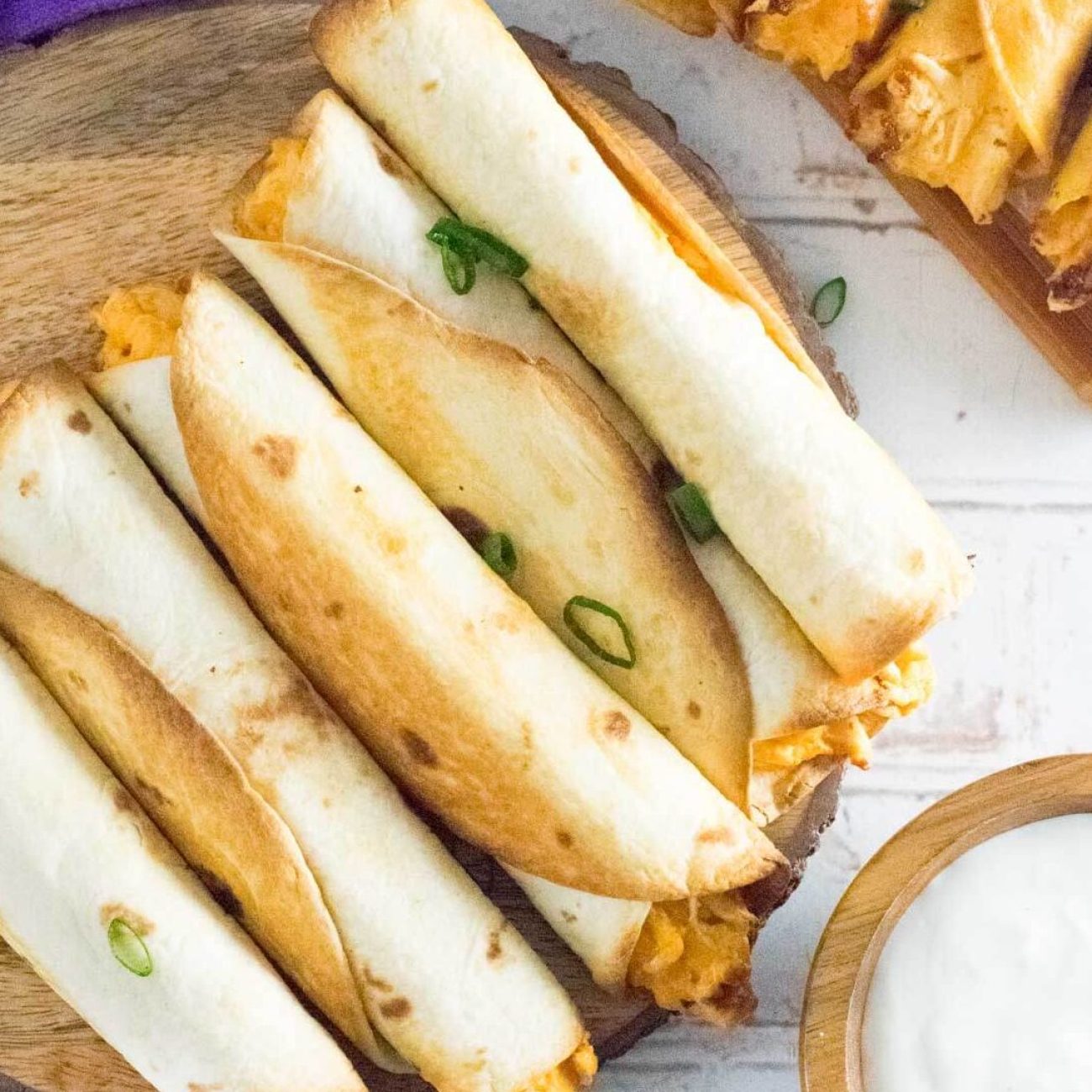 Baked Buffalo Chicken Taquitos