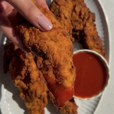 Baked Chicken Finger Spicy Glaze
