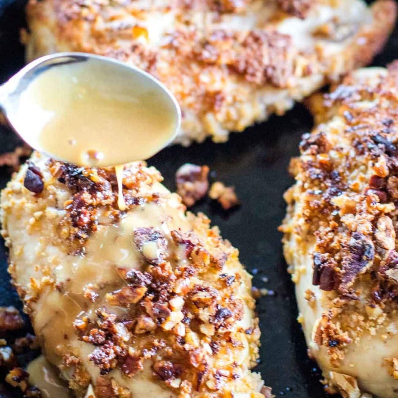 Baked Chicken On Pecan Stuffing