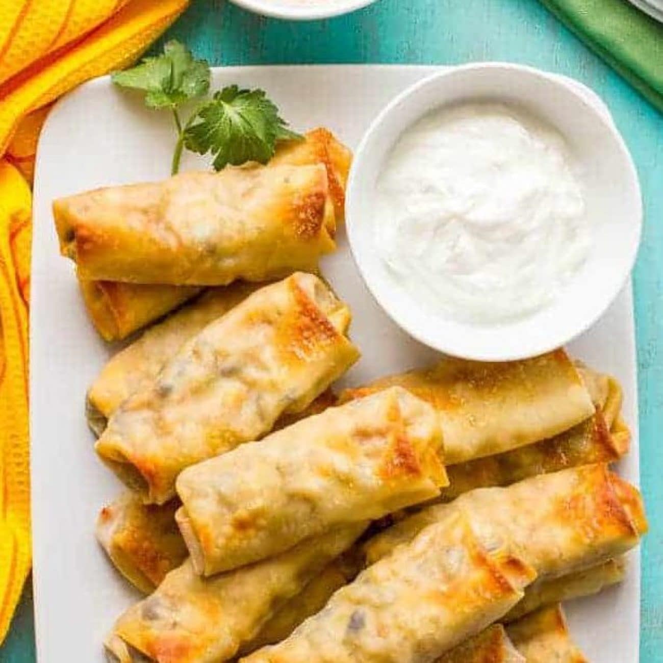 Baked Chipotle Chicken Eggrolls