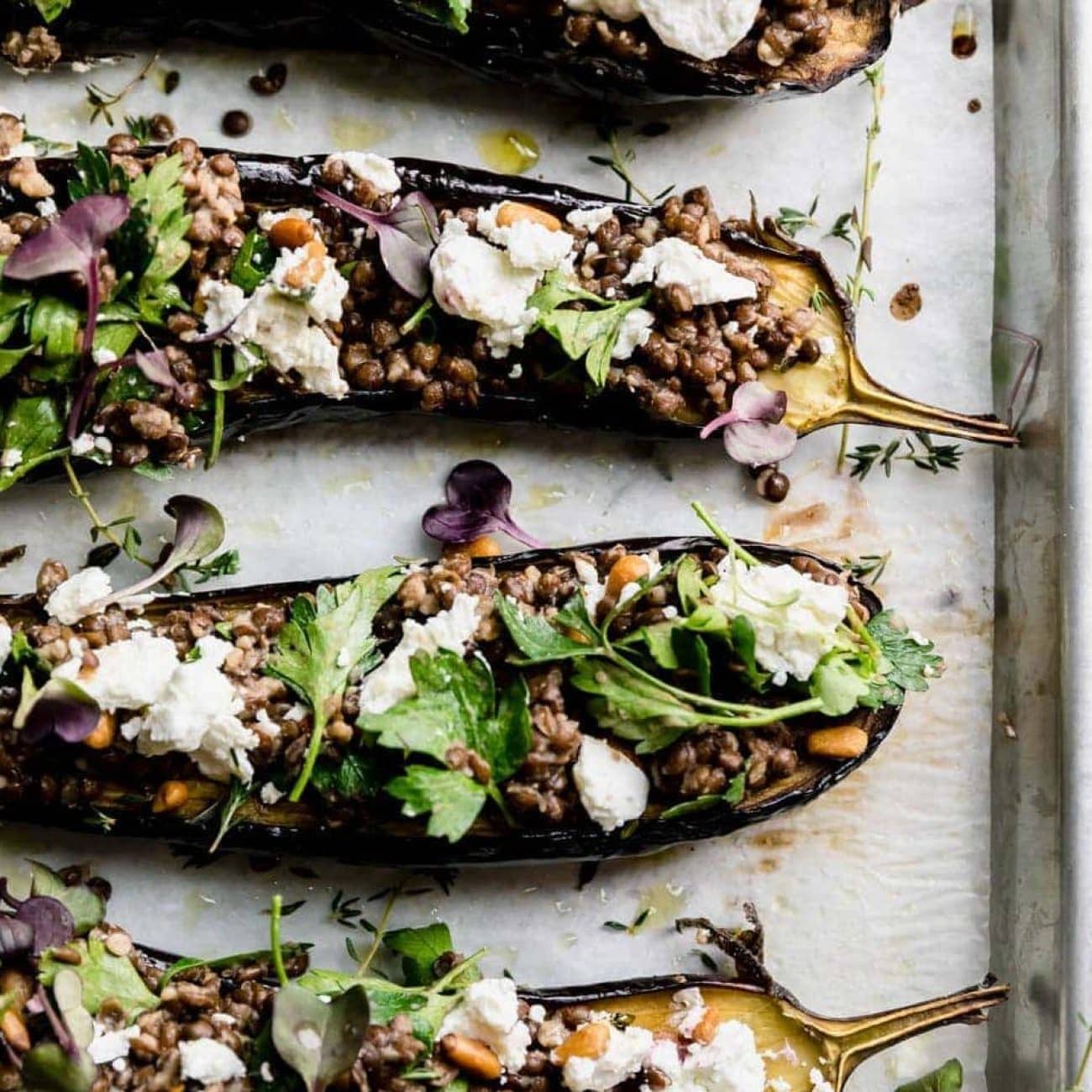 Baked Eggplant With Goat Cheese