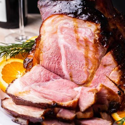 Baked Ham With Bourbon Glaze