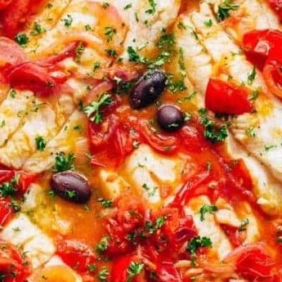 Baked King Fish/ Cod In Tomato Sauce