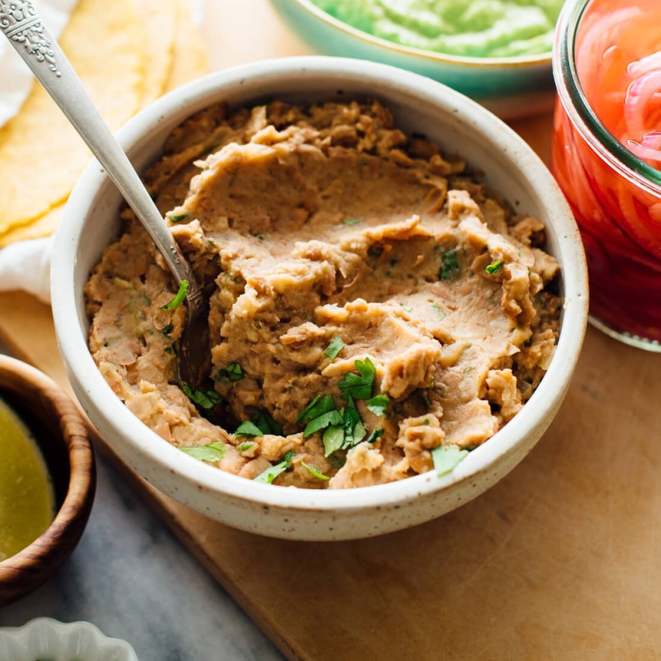 Baked Refried Bean Dip