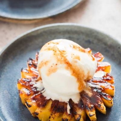 Baked Rum Pineapple