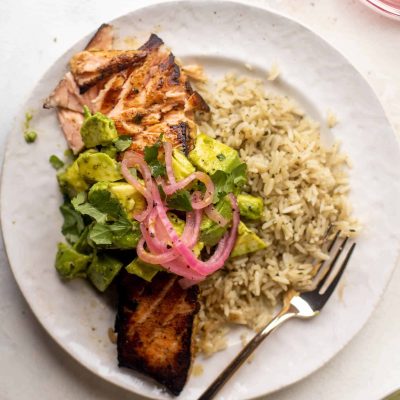 Baked Salmon With Cilantro And Lime