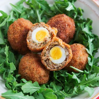 Baked Scotch Quail Eggs