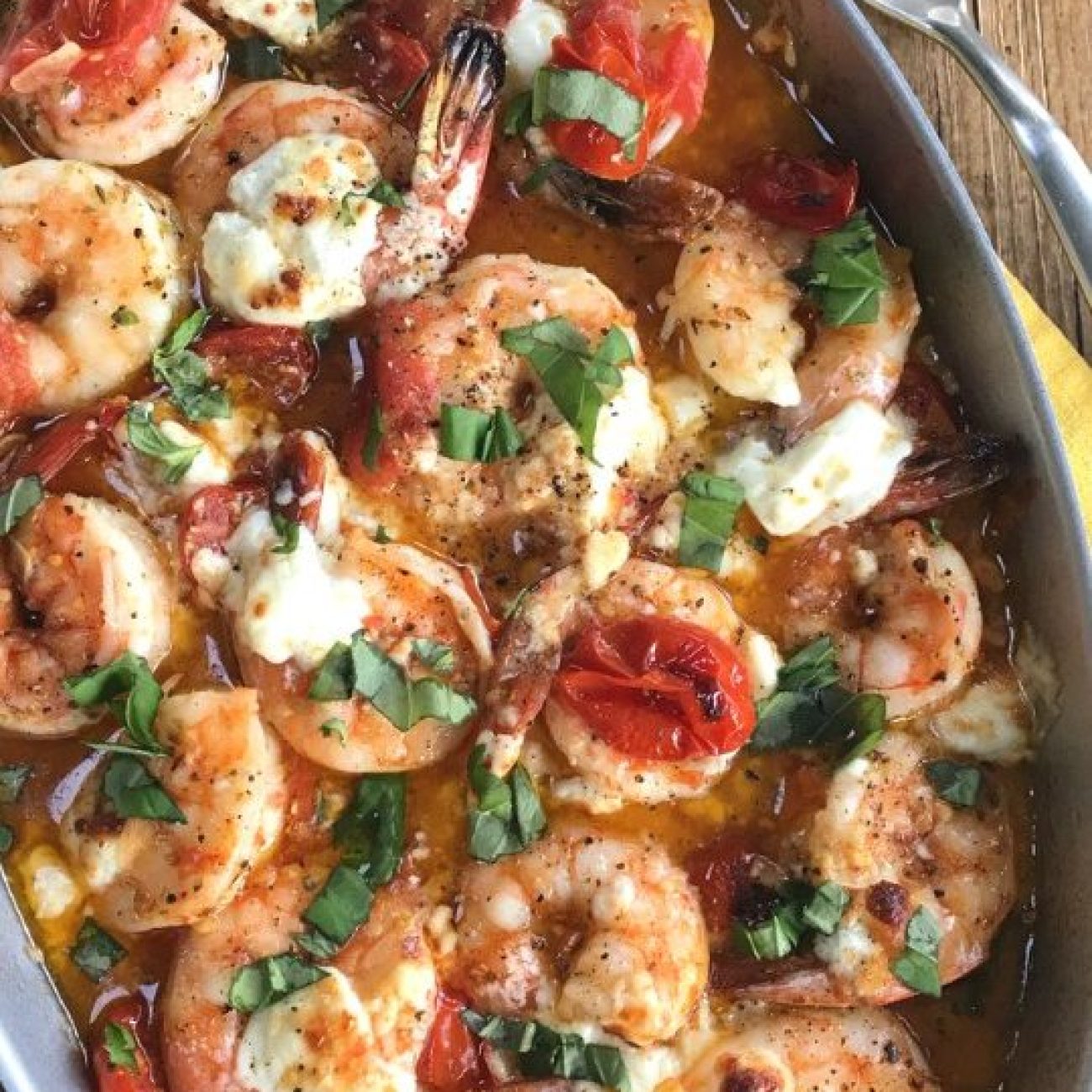 Baked Shrimp In Tomato Feta Sauce