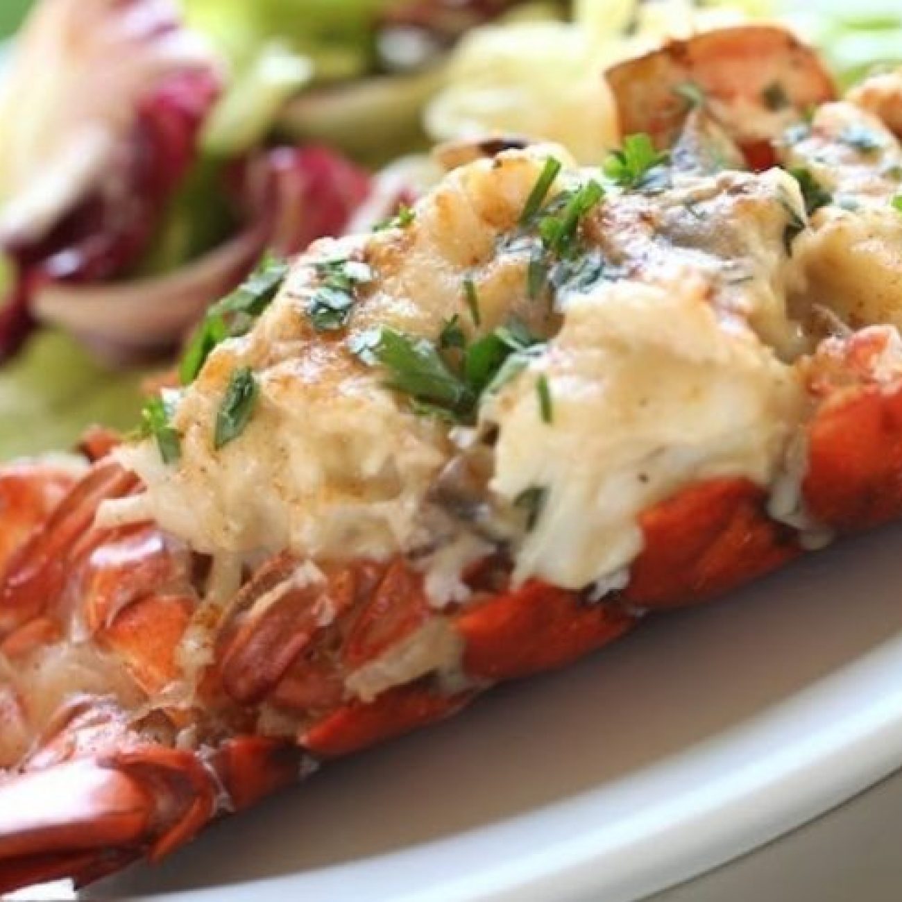 Baked Stuffed Lobster Tails