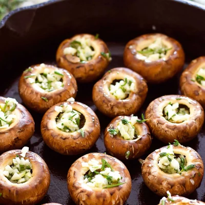 Baked Stuffed Mushrooms Caps