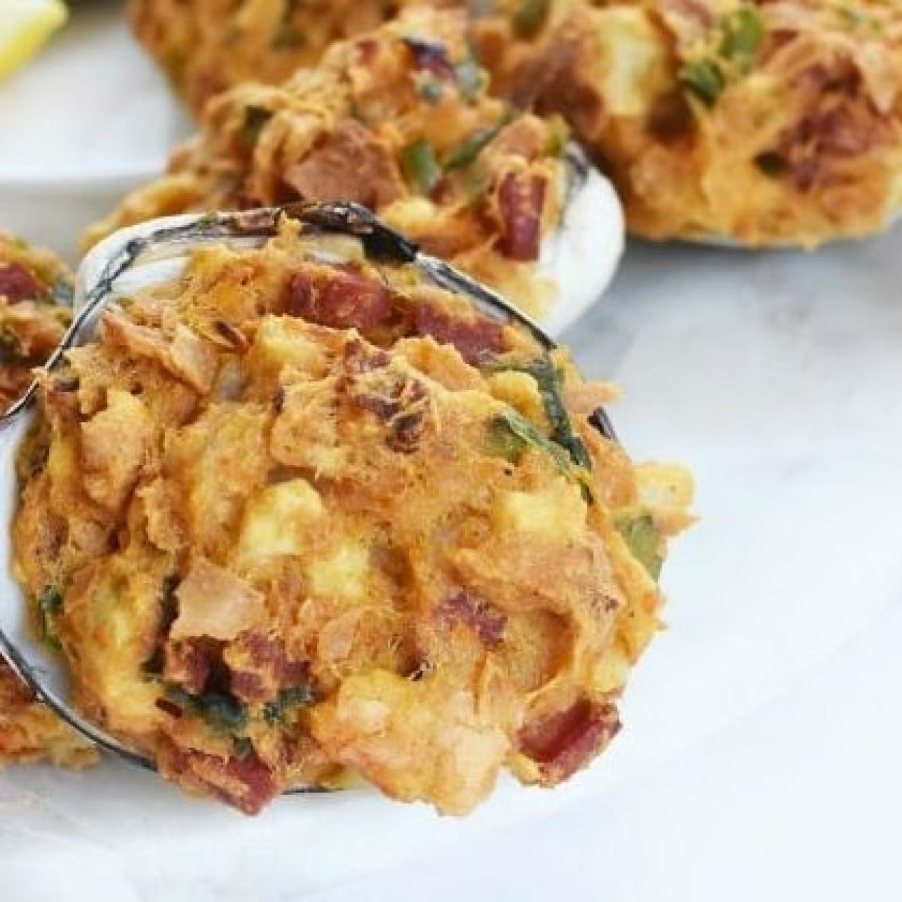 Baked Stuffed Quahogs Or Clams Rhode