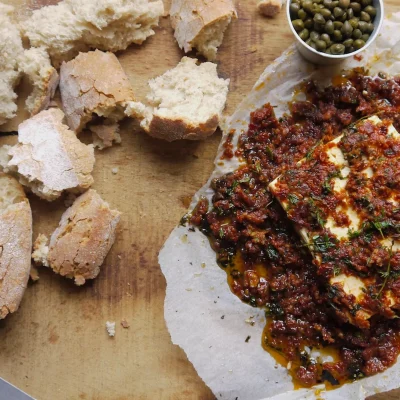 Baked Sun-Dried Tomato Cheese Spread