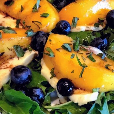 Balsamic Blueberries And Peaches