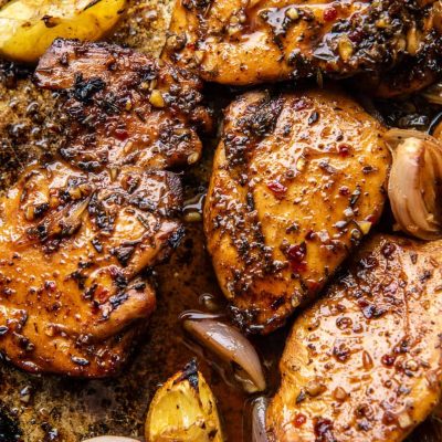 Balsamic-Garlic Chicken Breasts