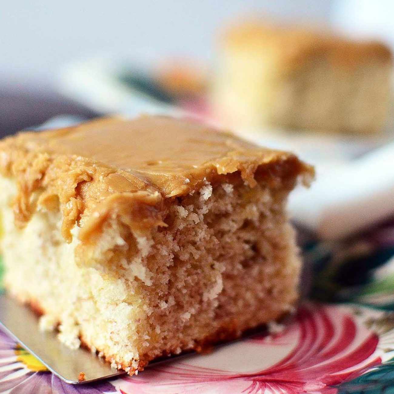 Banana Cake With Caramel Frosting