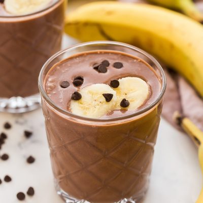 Banana Peanut Chocolate Smoothie