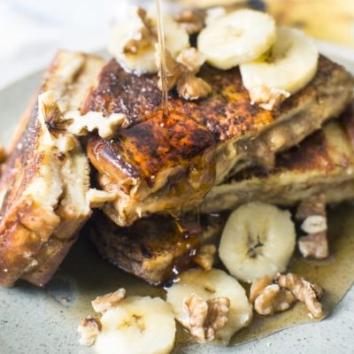 Banana Stuffed French Toast Sunday Morning