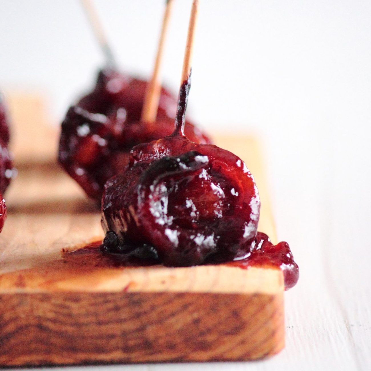 Barbecued Chestnuts In Bacon