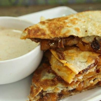 Barbecued Pork Quesadillas