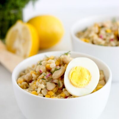 Barley And Tuna Salad With Lemon And Dill