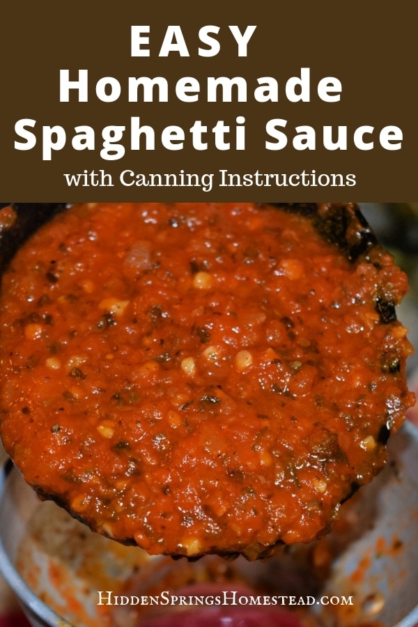 Basic Canned Spaghetti Sauce