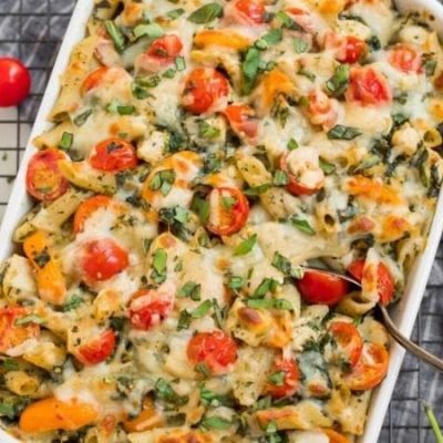 Basil Pesto Chicken Casserole