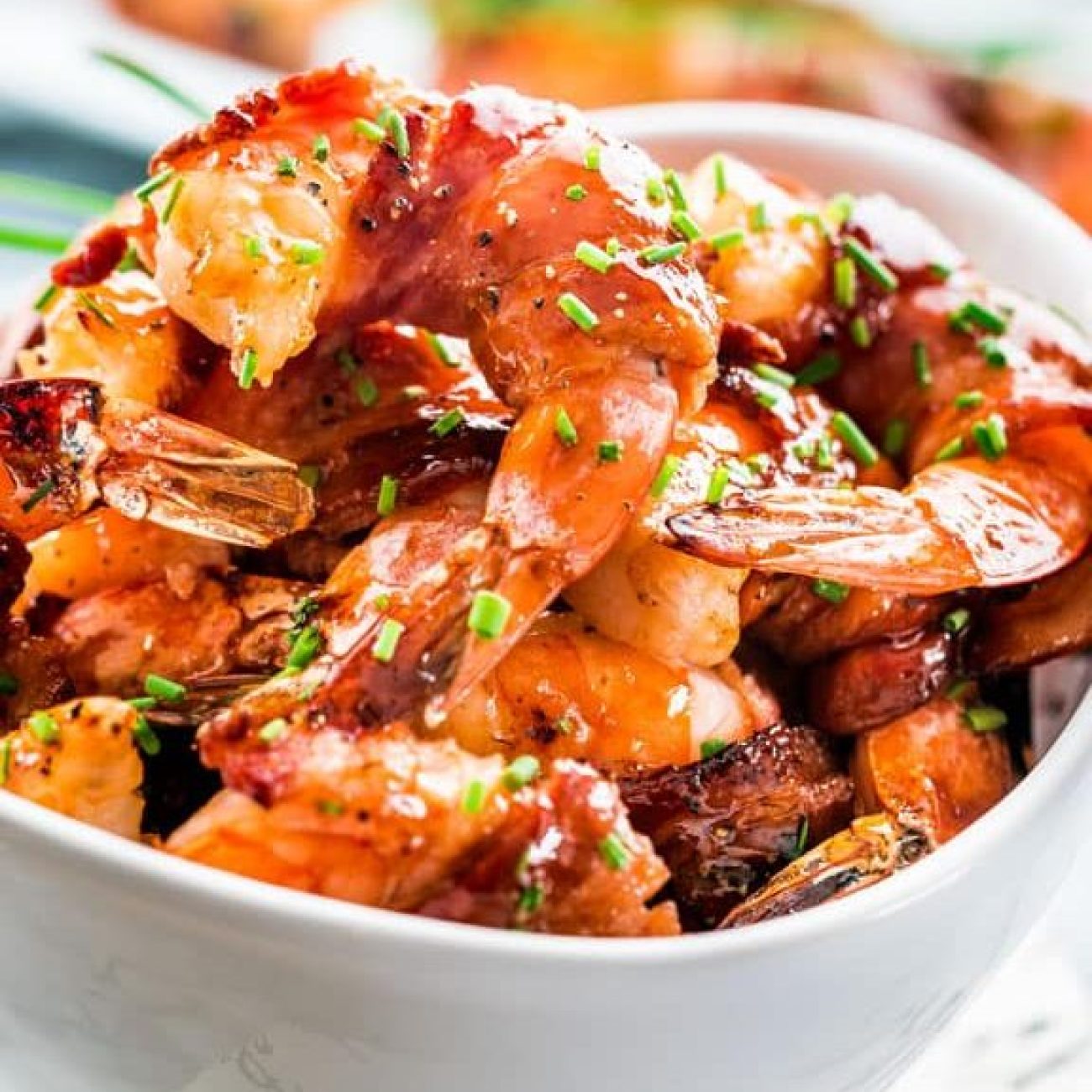 Bbq Bacon- Wrapped Shrimp