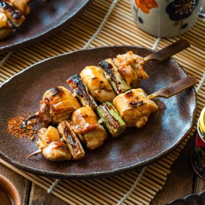 Bbq Chicken Yakitori Kebabs