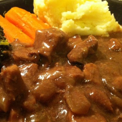 Beef And Kidney Casserole, With Unusual