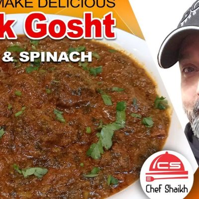 Beef Curry With Spinach Palak Ghost