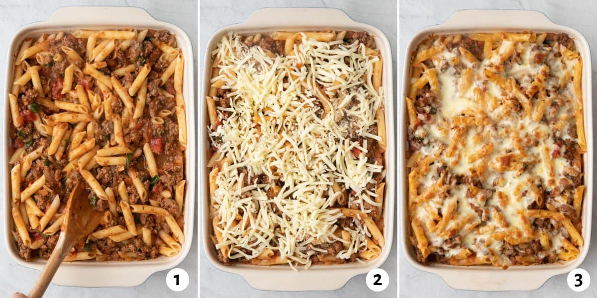 Beef Penne Pasta Casserole