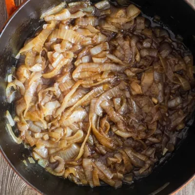 Beer Braised Onions