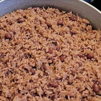 Belizean Traditional Beans And Rice