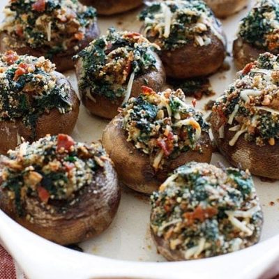 Better Spinach &Amp; Cheese Stuffed Mushrooms