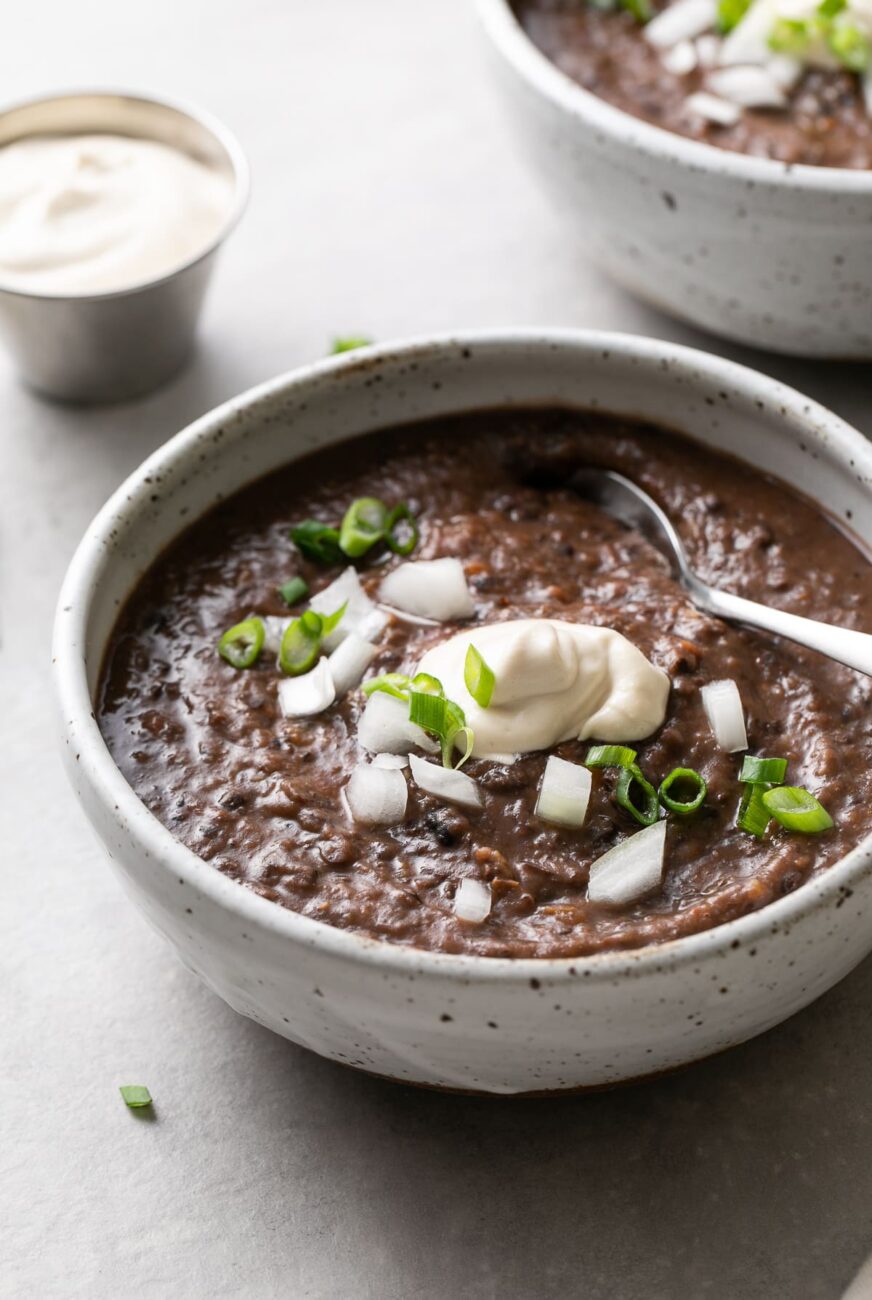 Black Bean And Olive Soup