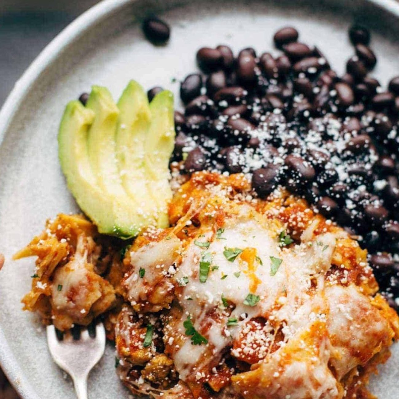 Black Bean & Tortilla Casserole