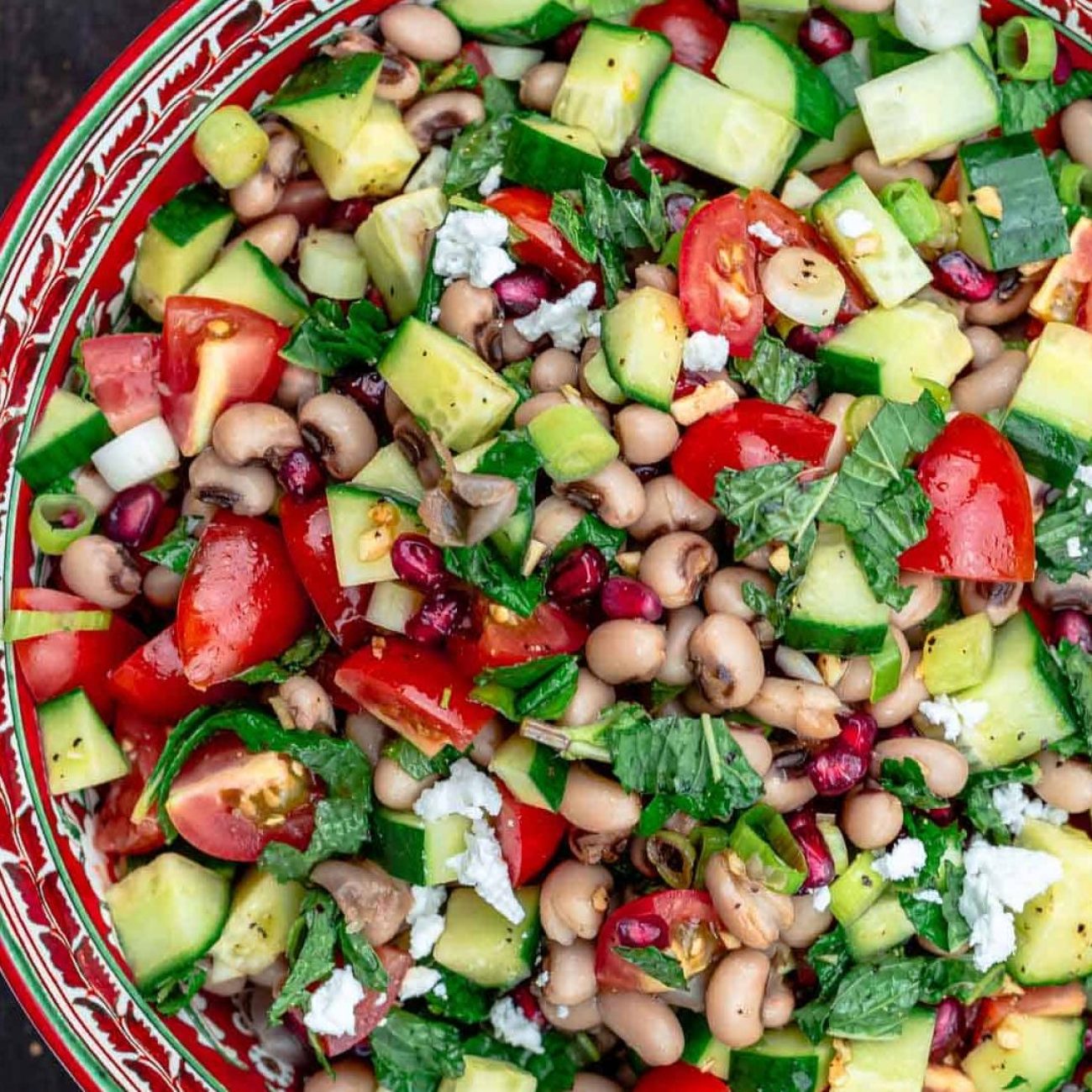 Black Eyed Peas & Chickpea Salad